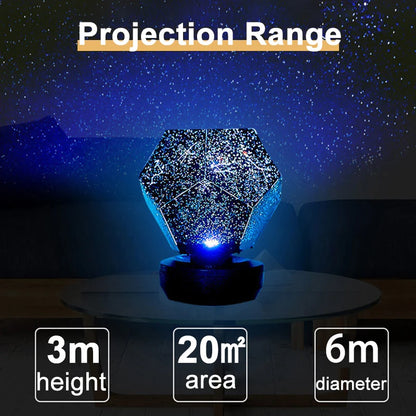 Star Projector Constellation Starry Sky Projector Christmas Gift Led USB Charging Lamp Children'S Night Light Room Decoration