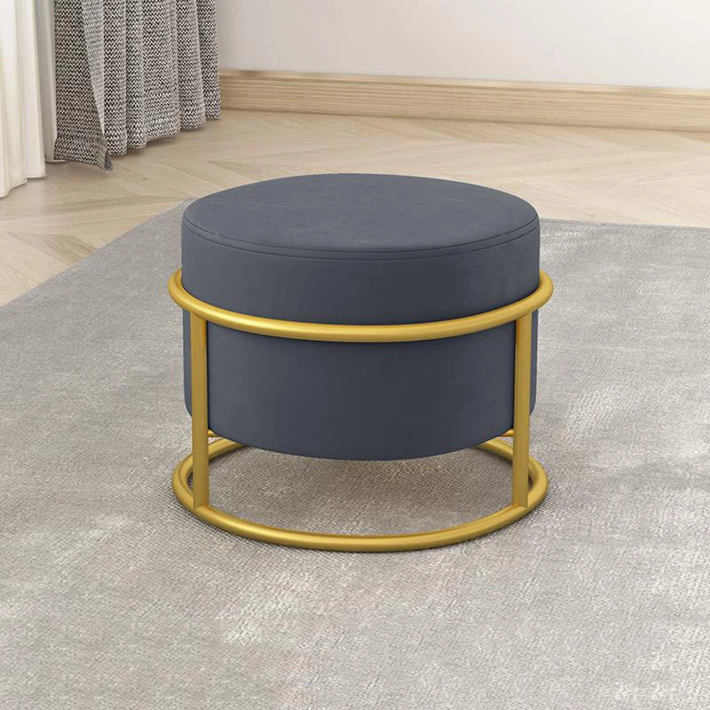 Fabric Shoe Stool Home Decor Chair Furniture Stools Flannel Chair Living Room Ottoman round Stools Height Adjustable Chairs