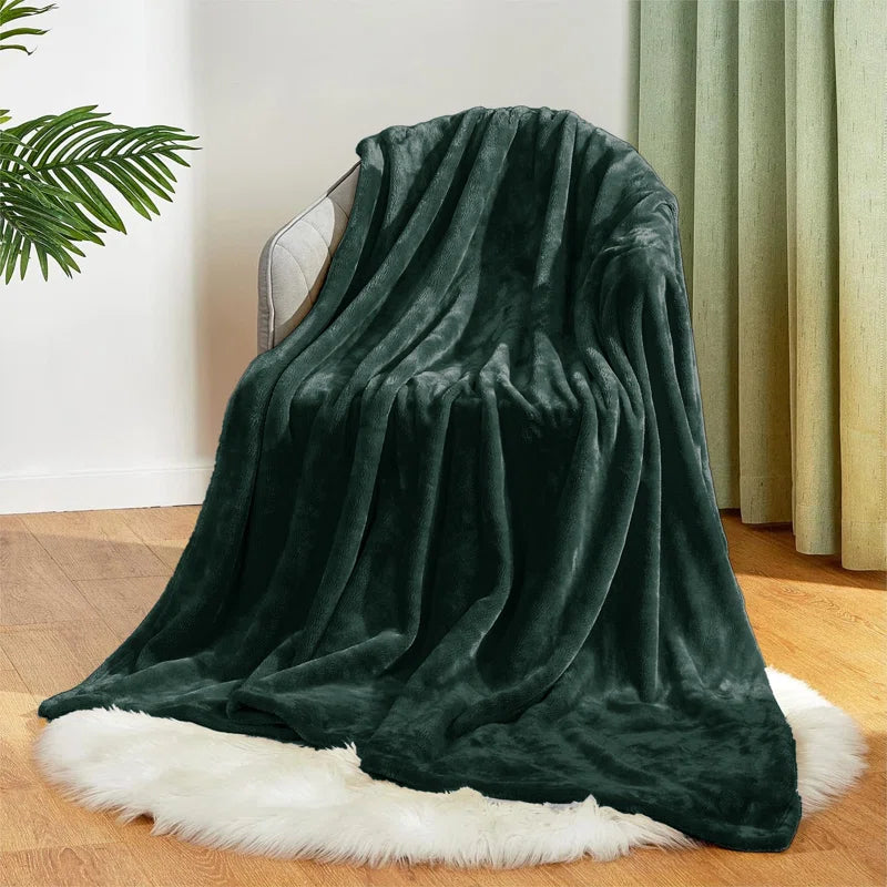 Soft Fleece Blanket - Fuzzy, Warm, Bed/Throw Blanket